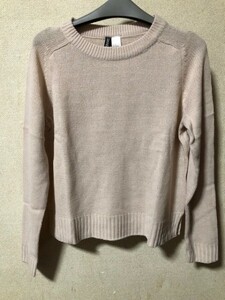 H&M　セーター　Ｓサイズ　ピンクベージュ　新品タグ付