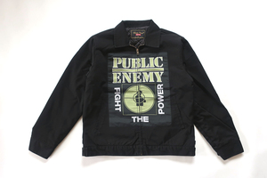 Lサイズ！18 Supreme UNDERCOVER Public Enemy Work Jacket黒シュプリーム アンダーカバー ワークジャケット