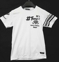 【送料無料】【新品】TRIPPLE T トリプルT 半袖Tシャツ HIP-HOP ギャングスタイル 白 Mサイズ ■L18806-180315-40-3_画像3