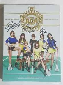 AOA 直筆サイン入り Heart Attack シムクンヘ 胸キュン 韓国盤 CD 3rd Mini Album チョア ジミン ユナ へジョン ソリョン チャンミ ドファ