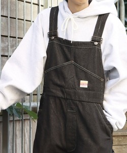 未使用 PAYDAY (ペイデイ) 40s DENIM OVERALLS デニム オーバーオール / サロペット / 40 / ブラック インディゴ / ワークウェア