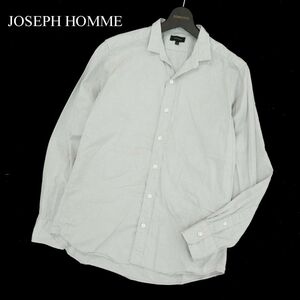 JOSEPH HOMME ジョセフ オム 通年★ 長袖 コットン シャツ Sz.44　メンズ グレー　A3T01925_3#C