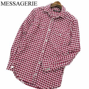 イタリア製★ MESSAGERIE メッサジェリエ 通年 長袖 ワーク チェック シャツ Sz.39　メンズ　A3T02400_3#C