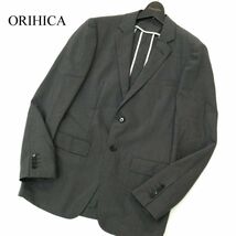 ORIHICA オリヒカ 春夏 背抜き COOL&RELAX★ アンコン テーラード ジャケット Sz.Y6　メンズ グレー ビジカジ ビジネス　A3T02460_3#M_画像1