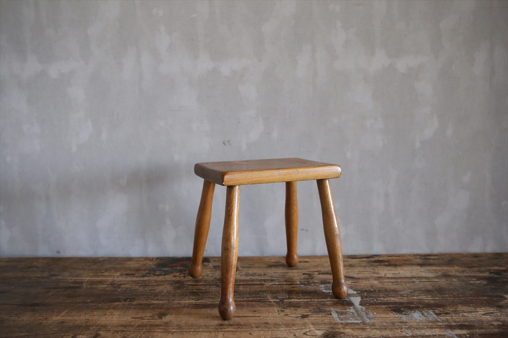 アンティーク 広島博永家具 木製スッール 椅子/チェア スツール