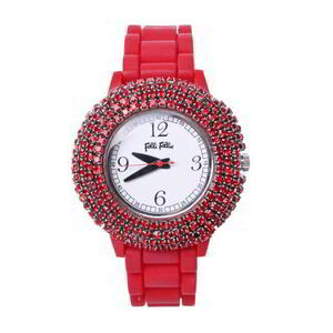 Folli Follie rubber belt wristwatch - red Folli Follie KL4CH2BP83