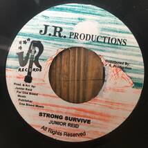 ★送料込み！1991！代表曲！Big Tune！【Junior Reid - Strong Survive (Straight Mix)】新品7inch J.R. Productions JA Reissue_画像1