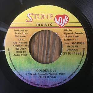 ★送料込み！1995！Big Tune！Tenor Saw/Golden Hen替歌！Mad Mad Riddim！Sound Killa！【Power Saw - Golden Dub】7inch Stone Love JA