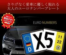 【お得な前後2セット】ユーロナンバープレート　マグネットタイプ　ドイツ　BMW　AUDI VW OPEL_画像2