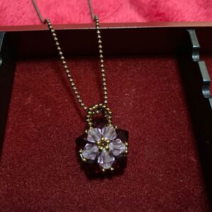 スワロフスキービーズネックレス