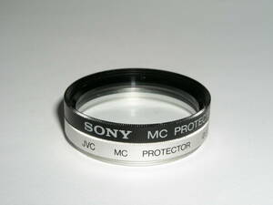 4285●● 37mm SONY MC PROTECTOR + 37mm JVC MC PROTECTOR、2枚で ●2