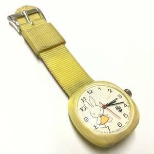 [ rare & Showa Retro, operation goods ] bruna Miffy hand winding wristwatch picture book character 