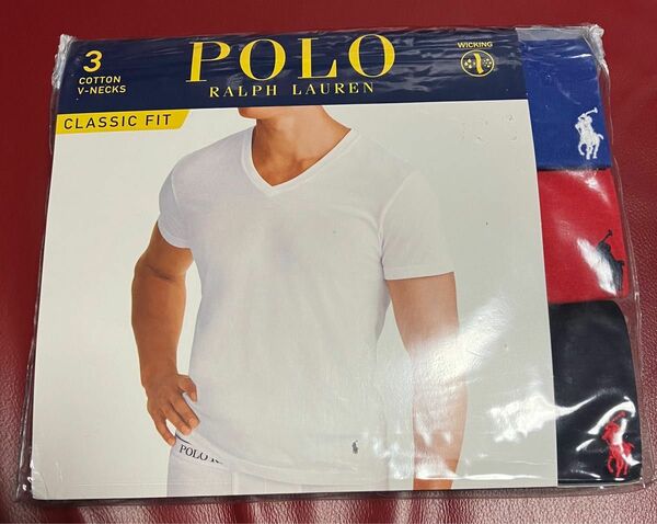 POLO Ralph Lauren ポロ ラルフローレン　Vネック　Tシャツ3枚　US Sサイズ