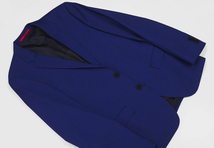 新品99,000円 HUGO BOSSテーラードジャケット ブレザーXLメンズLサイズ48ネイビー38Rビジネス濃紺マルゾット社イタリア製フォーマル ブルー_画像2