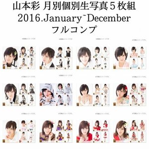 NMB48 山本彩 個別生写真 年間フルセット 2016 January February March April May June July August September October November December