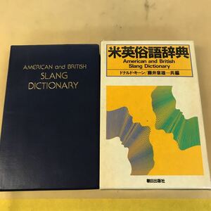 E59-030 米英俗語辞典 AMERICAN and BRITISH SLANG DICTIONARY ASAHI PRESS