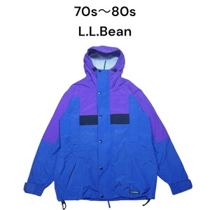 旧ロゴ　70s 80s L.L.Bean　ナイロンジャケット　古着　エルエルビーン マウンテンパーカー