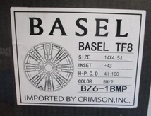 新品ホイール単品4本SET クリムゾン BASEL バーゼル TF8 4.5J+43 4H-100 軽自動車用 14インチ N BOX デイズ ワゴンR ムーヴ N WGN 等_画像3