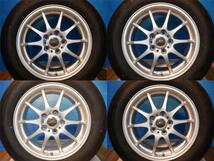 4本set 中古 シュナイダー 16インチ 6.5 5H 114.3 トヨタストレートナット用 新品 夏タイヤ アロースピード 215/60R16 エスティマ カムリ_画像2