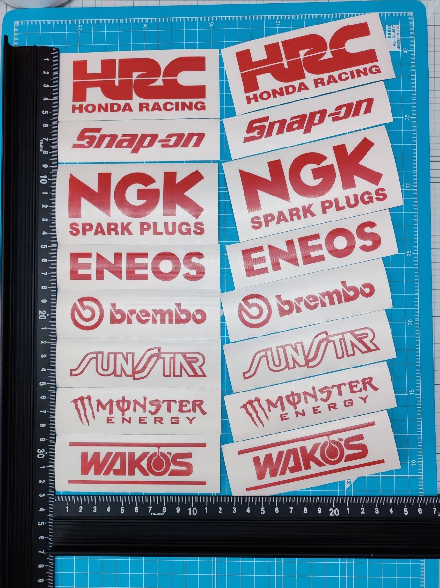 格安 価格でご提供いたします バイク レーシング 走り屋 スポンサー ステッカー 16枚セット HRC NGK バイク レーシング 走り屋 スポンサー ステッカー 16枚セット ヤマハ