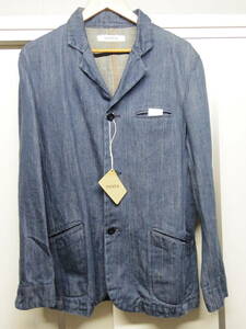  unused *nosta* flax Denim JK*BEAMS. buy 3(L)* made in Japan 