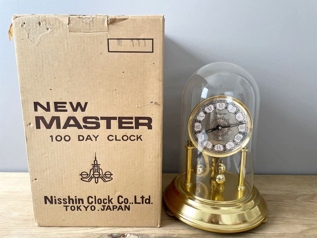 激レア商品】日新時計☆NISSIN☆Master☆回転振り子時計☆置時計 史上