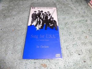 Y109 SCD チェッカーズ SONG FOR USA LAST AMERICAN DREAM 　SCDトレイ下部がついていません　盤傷はありません