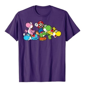 スーパーマリオ ヨッシー ★ パープル Ｔシャツ ３XL XXXL