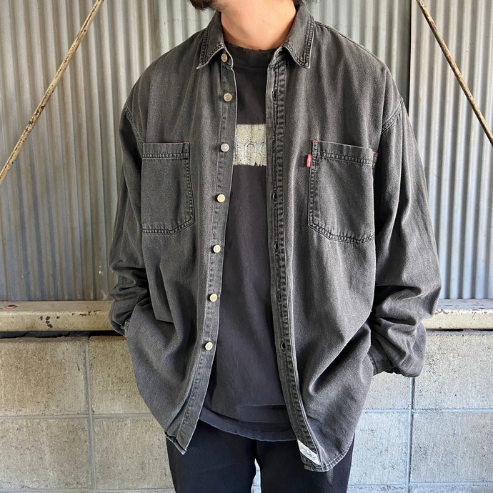 ポイント5倍 リーバイス Levi's 長袖 デニムシャツ メンズXL