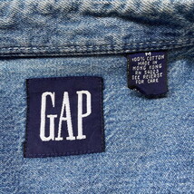 90年代 OLD GAP オールドギャップ ボタンダウン デニムシャツ メンズM_画像9