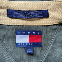 90年代 TOMMY HILFIGER トミーヒルフィガー 無地 長袖 コットン ボタンダウンシャツ メンズM相当_画像9