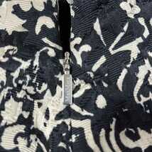 本物 新品 マックスマーラー ジャガード デザインスカート 42 黒 薄白 MAX MARA_画像6