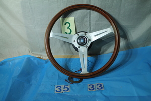 K-963-3 valuable the first period thing *NARDI CLASSIC WOOD steering gear 36φ ND horn Mark not equipped exclusive use steering gear Boss attaching attrition equipped 