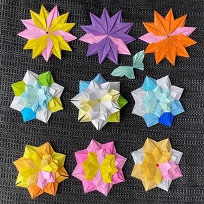 ハンドメイド 折り紙 花 蝶 10点セット