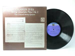 H-71306 CHARLES IVES STRING QUARTETS NOS.1&2 THE CONCORD STRING QUARTET LP 【8商品以上同梱で送料無料】