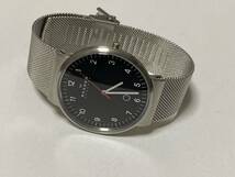SKAGEN スカーゲン KLASSIK クラシック ブラック ダイヤル メッシュベルト 腕時計 SKW6051 展示未使用品　_画像4