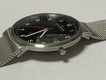 SKAGEN スカーゲン KLASSIK クラシック ブラック ダイヤル メッシュベルト 腕時計 SKW6051 展示未使用品　_画像7