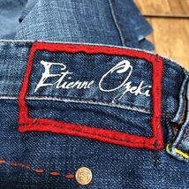 ◇ EtienneOzeki JEANS エティエンオゼキ ジーンズ Morocco Fit M10216 W30 デニムパンツ ヴィンテージ 加工 インディゴ_画像4