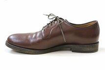 ● BRUNELLO CUCINELLI ◆ レザー ダービーシューズ ブラウン サイズ43.5 プレーントゥ 革靴 ビジネス ブルネロクチネリ ◆217/K-2_画像2