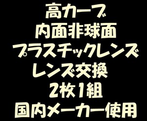 ★眼鏡レンズ★メガネ・内面非球面・高カーブレンズ交換1.60★04