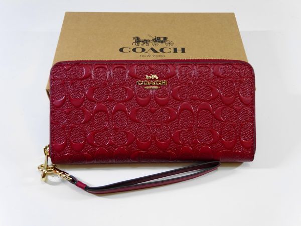 新品未使用 コーチ/COACH シグネチャー柄長財布 ブラック 殿堂 www