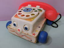 トイストーリー◆フィッシャープライス製 チャターフォン チャターテレフォン◆60年代 当時物 オリジナル Fisher-Price Chatter Telephone_画像1