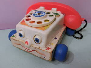 トイストーリー◆フィッシャープライス製 チャターフォン チャターテレフォン◆60年代 当時物 オリジナル Fisher-Price Chatter Telephone