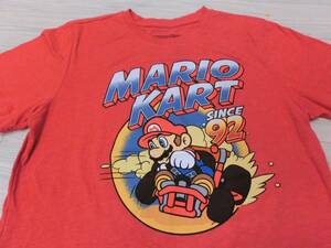 任天堂 スーパー マリオ ブラザーズ マリオカート Tシャツ Ｍサイズ◆Nintendo MARIO KART t-shirt USA マリカー ゲーム レトロ ビンテージ