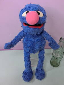 セサミストリート◆グローバー ぬいぐるみ人形 35cm GUND社 マペッツ SESAME STREET Vintage Grover stuffed animal ガンド