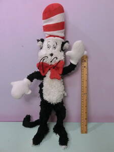 キャットインザハット ポージング ぬいぐるみ人形 50㎝ ドクター・スース◆ハットしてキャット Dr.Seuss The Cat in the Hat グリンチ