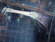 フローティングワカサギ当歳魚横向き　＃８　2本セット　5㎝　0.5ｇ　ワカサギ　カタクチ　イワシ　稚アユ　稚魚_画像5