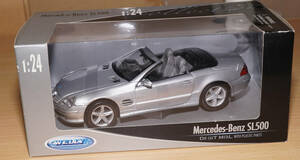 1/24 WELLY MERCEDES-BENZ Mercedes Benz SL500 новый товар нераспечатанный бесплатная доставка 