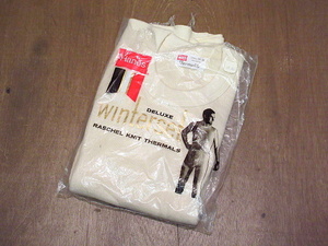 ビンテージ60's●DEADSTOCK HANES Thermalite サーマルシャツ Size S A●201202n2-m-udwr USA製袋入りデッドストックヘインズ下着アンダー