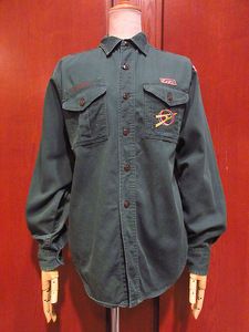 ビンテージ60’s●BOY SCOUT OF AMERICAボーイスカウトシャツ●230326j3-m-lssh-otワッペン古着1960's